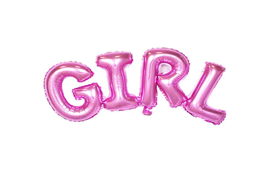Lysrød Girl Helium Ballon