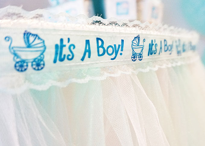 Luxus Blå Baby Shower Pakke